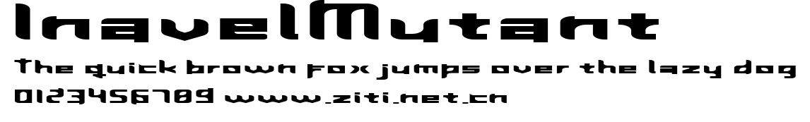 InavelMutant.ttf字體轉換器圖片
