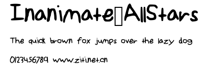 Inanimate_AllStars.ttf字體轉換器圖片