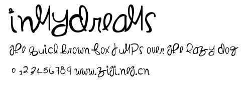 InMyDreams.ttf字體轉換器圖片