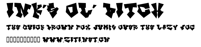 InK's ol' Bitch.ttf字體轉換器圖片