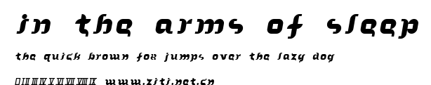 In the arms of sleep.ttf字體轉換器圖片