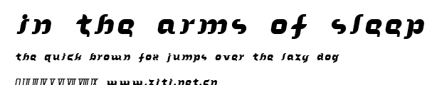In the arms of sleep.ttf字體轉換器圖片