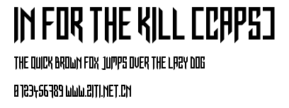 In for The Kill [caps].ttf字體轉換器圖片