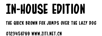 In-House Edition.ttf字體轉換器圖片