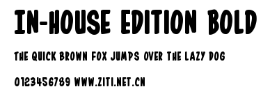 In-House Edition Bold.ttf字體轉換器圖片