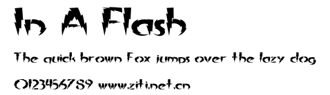 In A Flash.ttf字體轉換器圖片