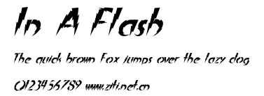 In A Flash.ttf字體轉換器圖片