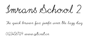 Imrans School 2.ttf字體轉換器圖片