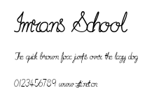Imrans School.ttf字體轉換器圖片