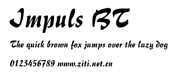 Impuls BT.ttf字體轉換器圖片