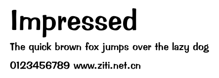 Impressed.ttf字體轉換器圖片