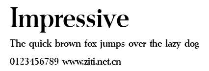 Impressive.ttf字體轉換器圖片