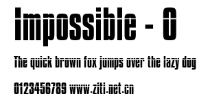 Impossible - 0.ttf字體轉換器圖片