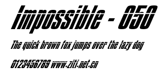 Impossible - 050.ttf字體轉換器圖片