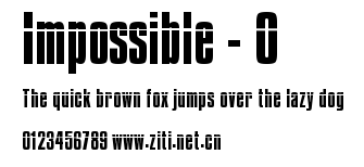 Impossible - 0.ttf字體轉換器圖片