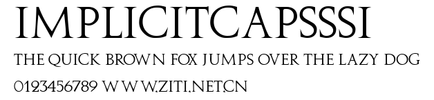 ImplicitCapsSSi.ttf字體轉換器圖片