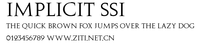 Implicit SSi.ttf字體轉換器圖片