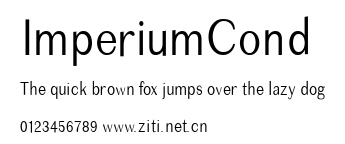 ImperiumCond.ttf字體轉換器圖片