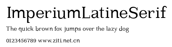ImperiumLatineSerif.ttf字體轉換器圖片