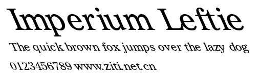 Imperium Leftie.ttf字體轉換器圖片
