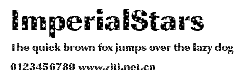 ImperialStars.ttf字體轉換器圖片