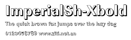 ImperialSh-Xbold.ttf字體轉換器圖片