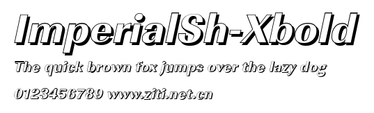 ImperialSh-Xbold.ttf字體轉換器圖片