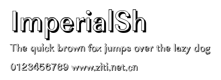 ImperialSh.ttf字體轉換器圖片