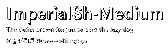 ImperialSh-Medium.ttf字體轉換器圖片