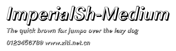 ImperialSh-Medium.ttf字體轉換器圖片