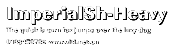 ImperialSh-Heavy.ttf字體轉換器圖片