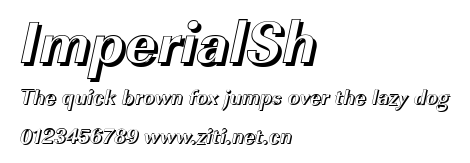 ImperialSh.ttf字體轉換器圖片