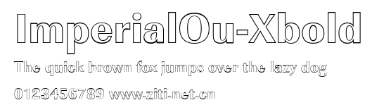 ImperialOu-Xbold.ttf字體轉換器圖片