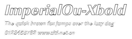 ImperialOu-Xbold.ttf字體轉換器圖片