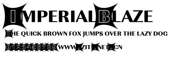 ImperialBlaze.ttf字體轉換器圖片