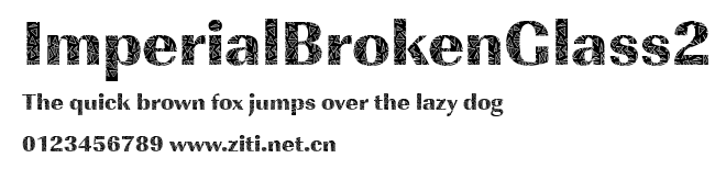 ImperialBrokenGlass2.ttf字體轉換器圖片