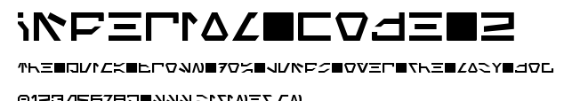 Imperial Code 2.ttf字體轉換器圖片