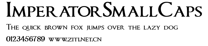ImperatorSmallCaps.ttf字體轉換器圖片