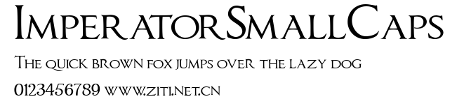 ImperatorSmallCaps.ttf字體轉換器圖片