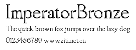 ImperatorBronze.ttf字體轉換器圖片