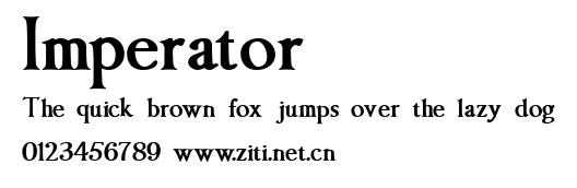 Imperator.ttf字體轉換器圖片