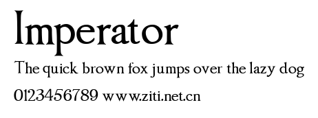 Imperator.ttf字體轉換器圖片