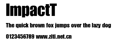 ImpactT.ttf字體轉換器圖片