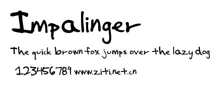 Impalinger.ttf字體轉換器圖片