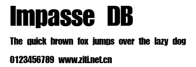 Impasse DB.ttf字體轉換器圖片