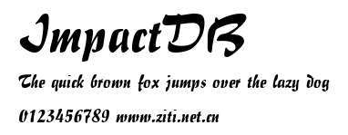 ImpactDB.ttf字體轉換器圖片