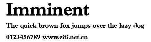 Imminent.ttf字體轉換器圖片