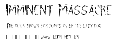 Imminent Massacre.ttf字體轉換器圖片