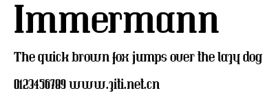 Immermann.ttf字體轉換器圖片