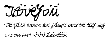 Iloveyou.ttf字體轉換器圖片